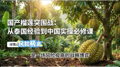 第一节：榴莲突围战：选址决策指南，告别赌运气，用硬指标圈定&ldquo;优生，课程：《国产榴莲突围战：从泰国经验到中国实操的8堂必修课（高阶实战版）》