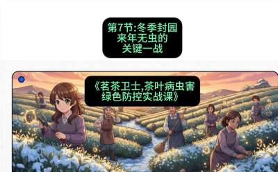 第07节：冬季封园&mdash;&mdash;来年无虫的关键一战，课程：《茗茶卫士&mdash;&mdash;茶叶病虫害绿色防控实战课》#识农AI